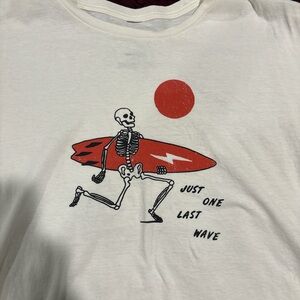 Graphic Surfing Skeleton Shirt